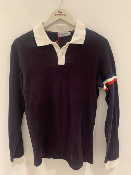 Polo manga larga azul de Moncler