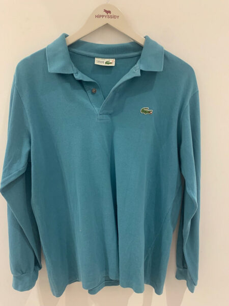 Polo manga larga azul de Lacoste