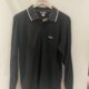 Polo negro manga larga Reebook talla M
