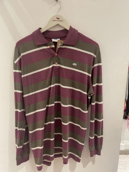 Polo rayas manga larga Nike M