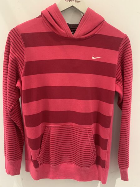 Sudadera de rayas rosa con capucha de Nike talla S