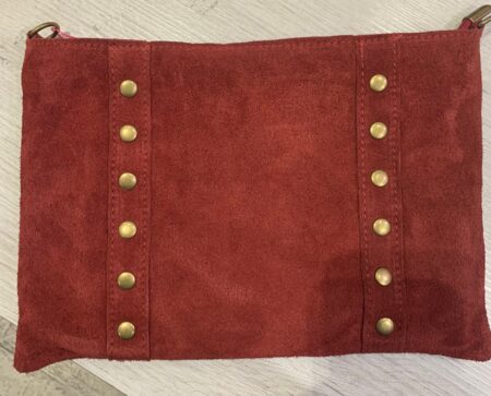 Bolso de ante rojo nuevo