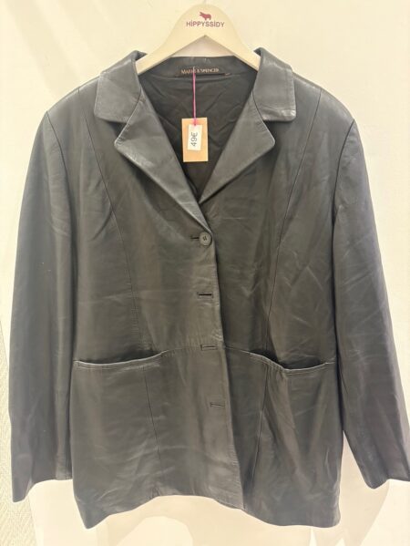 Chaqueta de piel negra Mark&Spencer