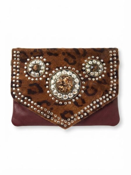Bolso de piel con  pelo