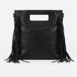 Bolso piel flecos