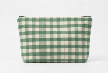 Neceser de cuadros verdes
